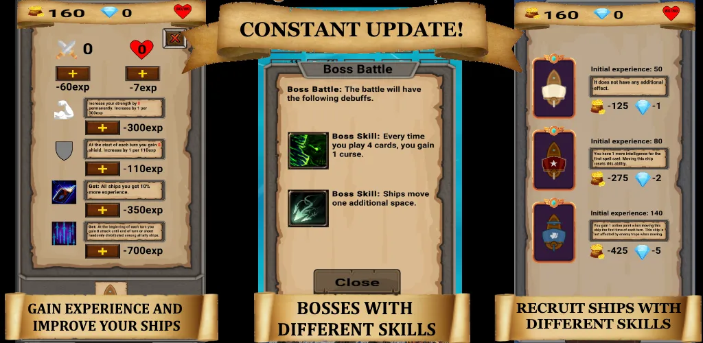 Скачать RogueShip - RPG Roguelike Card на Андроид — Много денег — скриншот 5