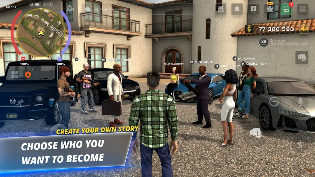 One State RP - Life Simulator MOD — Много денег и бесконечная энергия на Андроид — скриншот 4