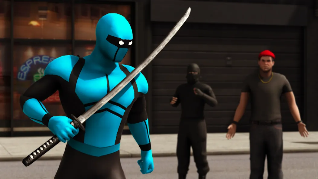 Скачать Blue Ninja : Superhero Game — Последняя версия (Много денег) — скриншот 2