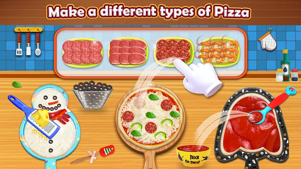 Скачать Pizza Maker - Cooking Games — Все открыто — скриншот 1