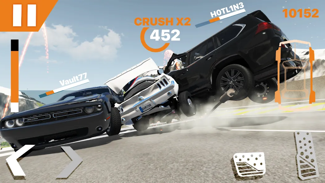 RCC - Real Car Crash Simulator — Взломанная версия (Много денег) — скриншот 5