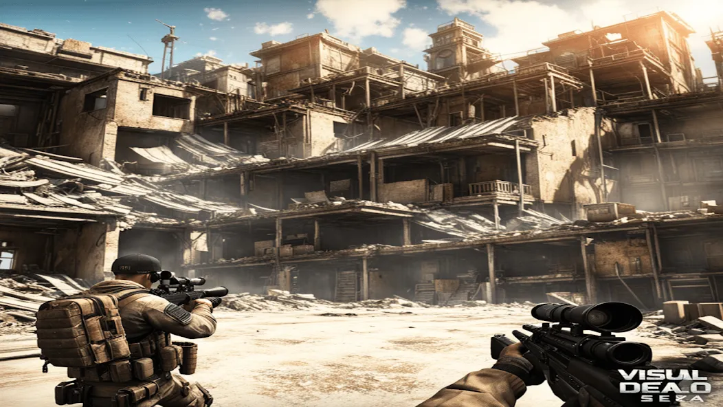 Скачать FPS Commando Shooting Games 3D на Андроид — Бесконечные патроны и бессмертие — скриншот 3