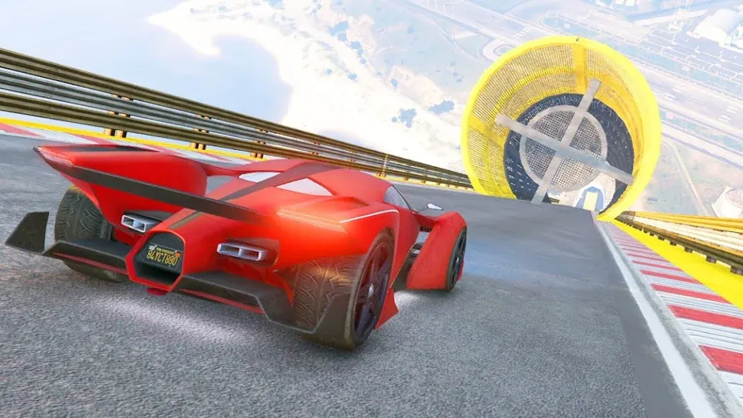 Скачать взломанную Mega Ramp Car Offline Games — Много денег — скриншот 5