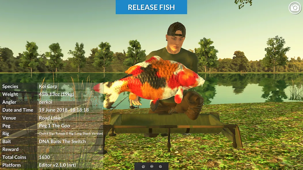 Carp Fishing Simulator — Мод: Все снасти разблокированы — скриншот 1
