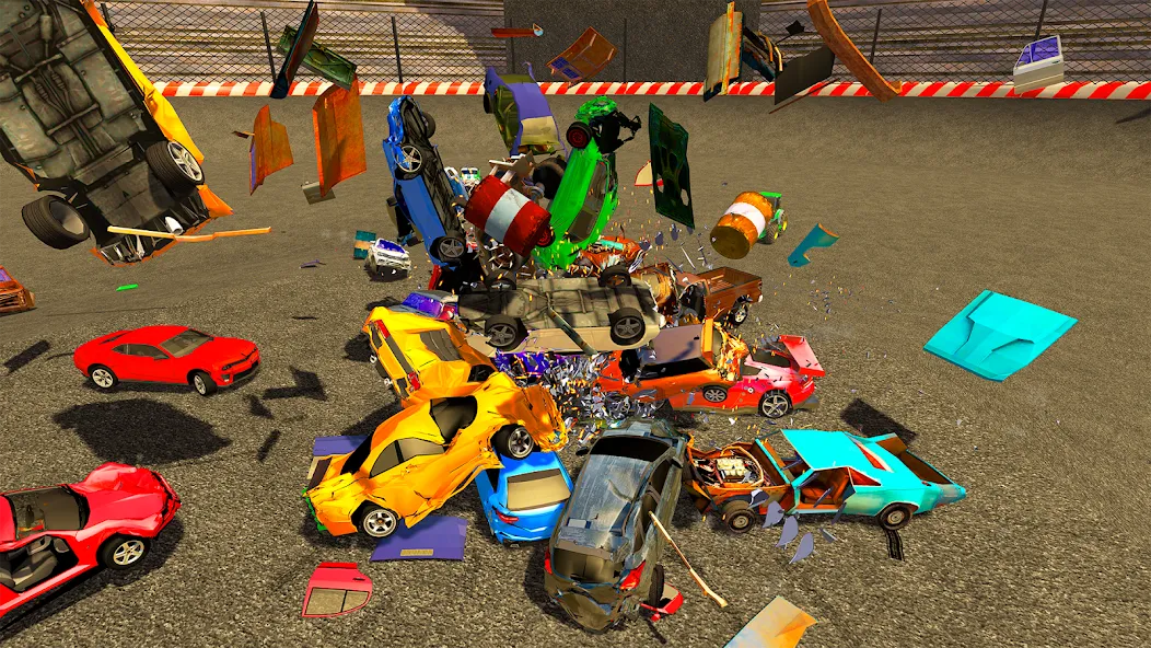 Demolition Derby Mad Car Crash на Андроид — Мод Много денег — скриншот 1 Demolition Derby Mad Car Crash на Андроид — Мод Много денег — скриншот 1