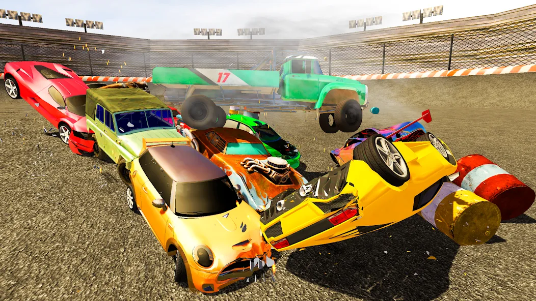 Demolition Derby Mad Car Crash на Андроид — Мод Много денег — скриншот 3 Demolition Derby Mad Car Crash на Андроид — Мод Много денег — скриншот 3