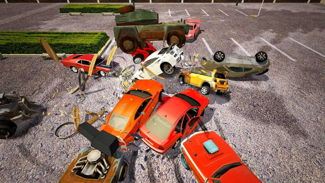 Demolition Derby Mad Car Crash на Андроид — Мод Много денег — скриншот 4 Demolition Derby Mad Car Crash на Андроид — Мод Много денег — скриншот 4