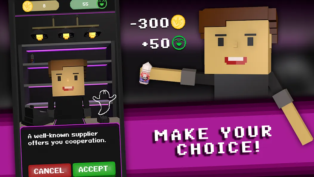 Скачать Vape Boss: Shop Simulator 3D MOD APK — Много денег — скриншот 1