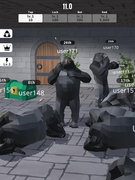 Скачать Gorilla Clicker на Андроид — Много денег — скриншот 3 Скачать Gorilla Clicker на Андроид — Много денег — скриншот 3