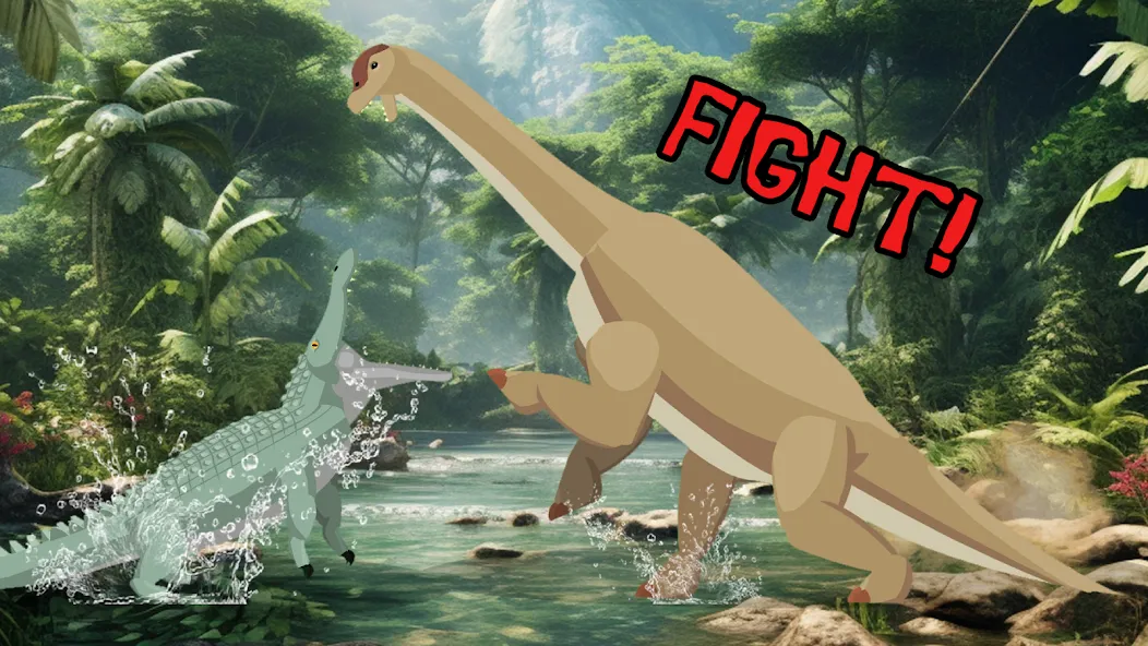 T-Rex Fights Dinosaurs — Мод: Много денег и кристаллов — скриншот 3 T-Rex Fights Dinosaurs — Мод: Много денег и кристаллов — скриншот 3