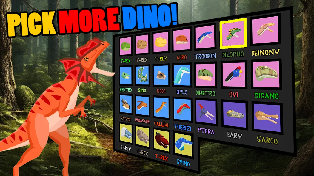 Скачать T-Rex Fights More Dinosaurs — Последняя версия (Много денег и бессмертие) — скриншот 2 Скачать T-Rex Fights More Dinosaurs — Последняя версия (Много денег и бессмертие) — скриншот 2