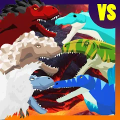 Скачать T-Rex Fights More Dinosaurs — Последняя версия (Много денег и бессмертие)