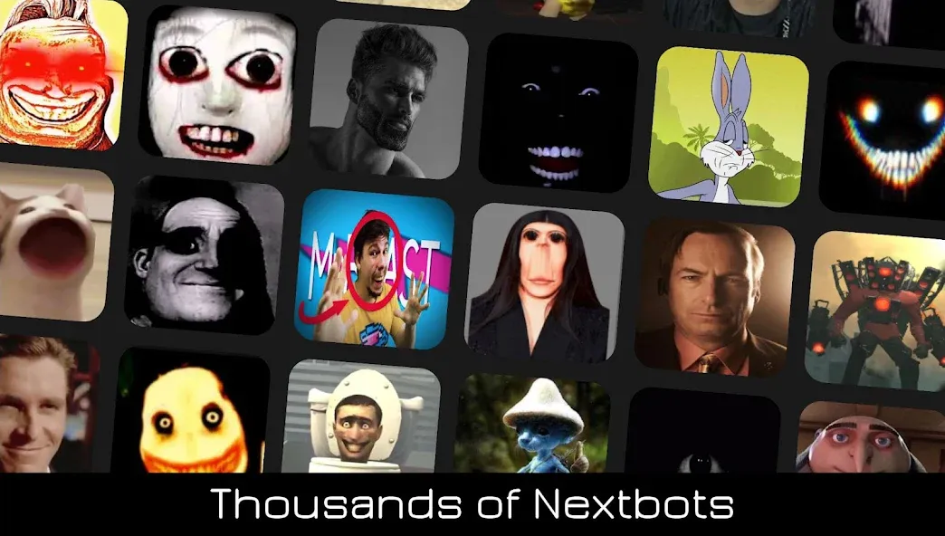 Nextbots Online: Sandbox — Взломанная версия (Много денег) — скриншот 1