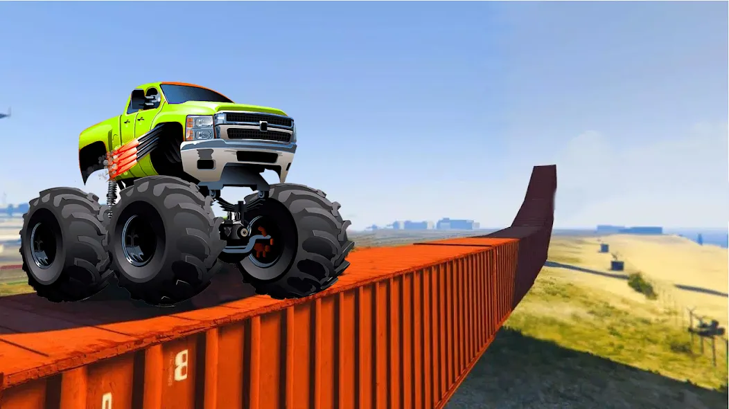 Скачать Monster Truck Car Game 3d на телефон — Много денег и все машины разблокированы — скриншот 3