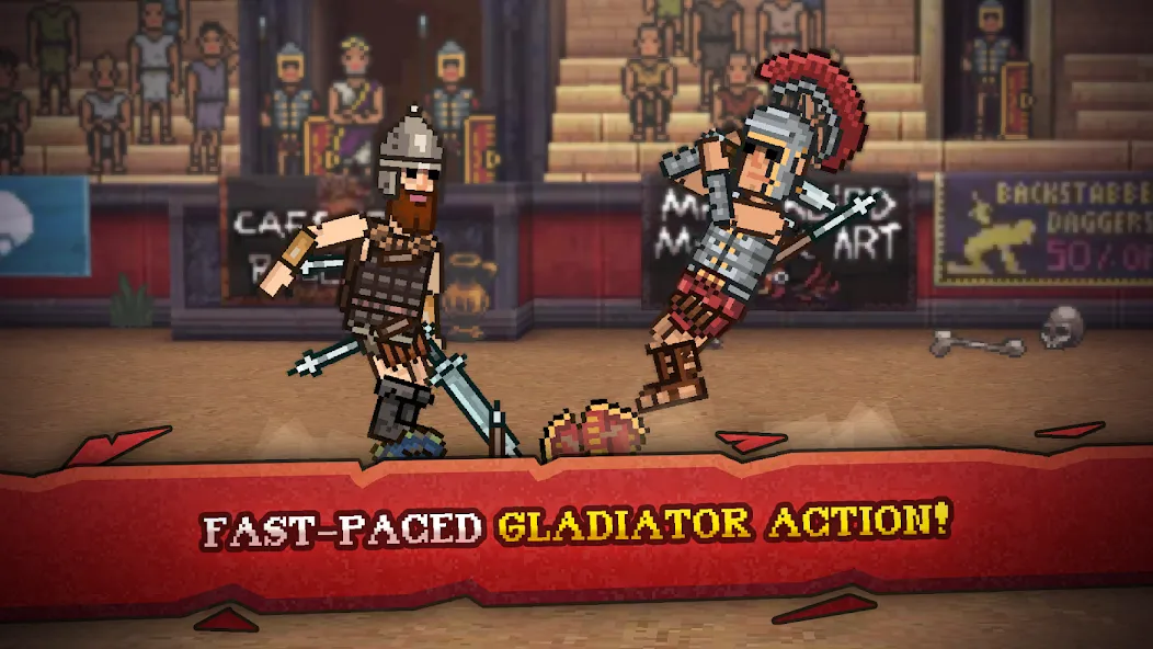 Скачать Gladihoppers - Gladiator Fight — Последняя версия (Много денег) — скриншот 1