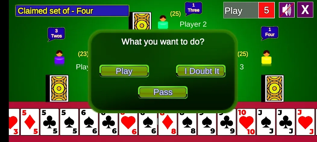 Скачать Bluff Card Game на Android — Все разблокировано — скриншот 4