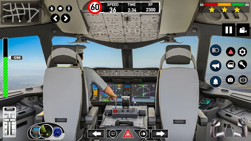 Скачать Plane Pilot Flight Simulator на телефон — Много денег — скриншот 1