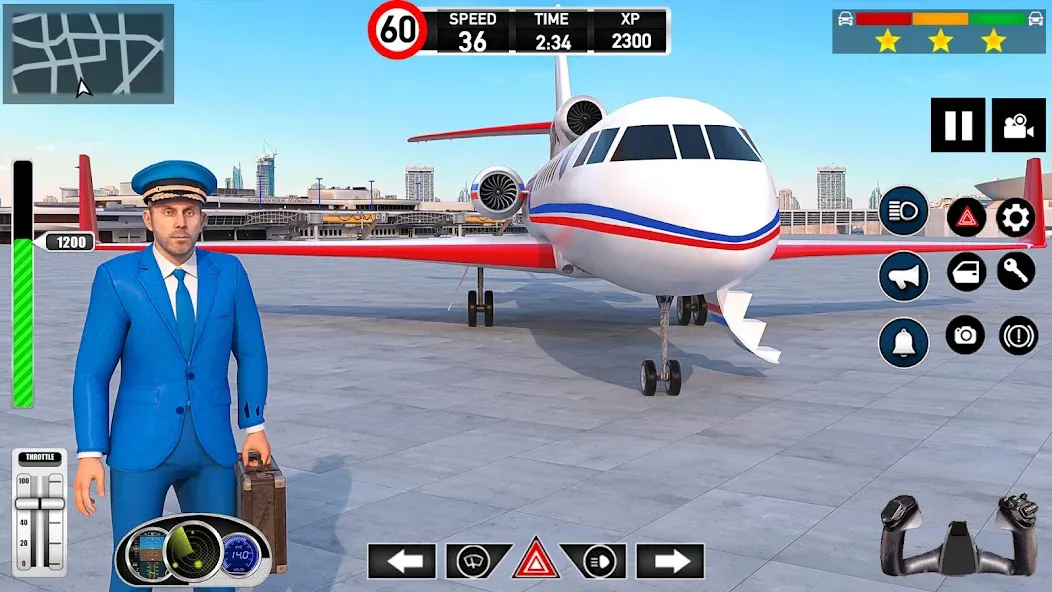 Скачать Plane Pilot Flight Simulator на телефон — Много денег — скриншот 3
