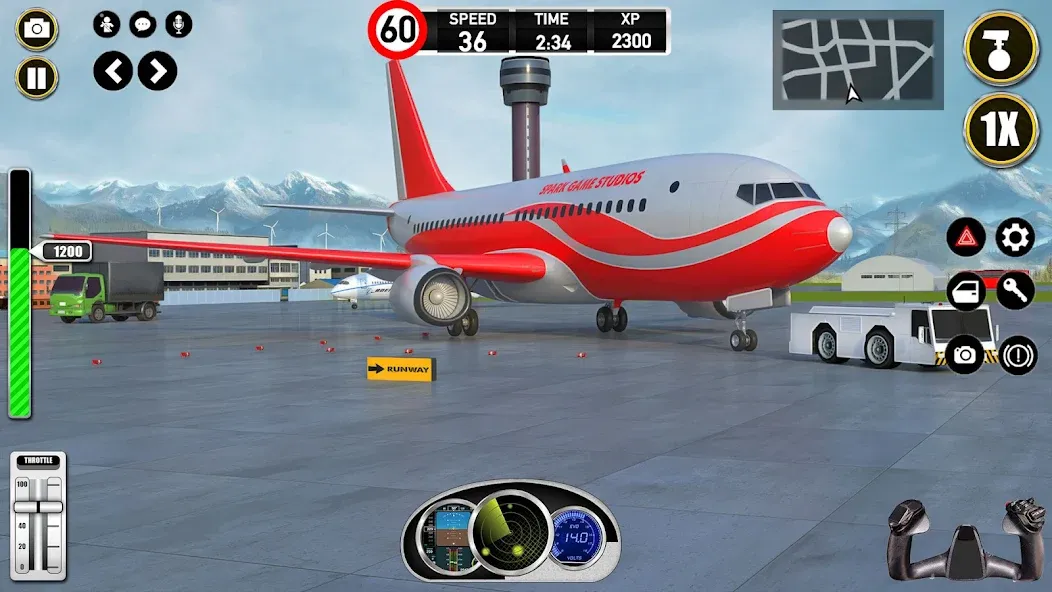 Скачать Plane Pilot Flight Simulator на телефон — Много денег — скриншот 5