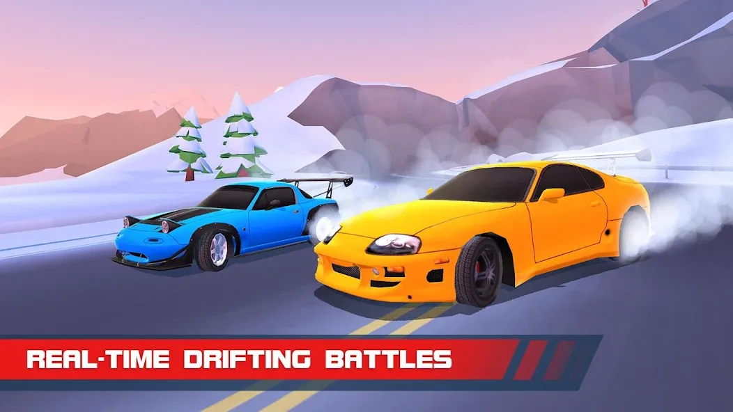 Взлом Drift Clash Online Racing — Много денег — скриншот 2