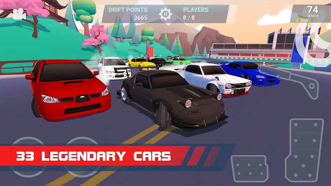 Взлом Drift Clash Online Racing — Много денег — скриншот 4