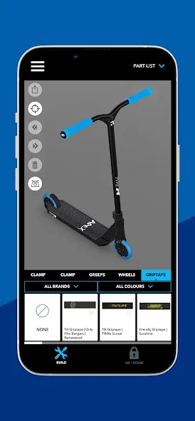 Scooter 3D custom builder MOD — Все детали разблокированы на Андроид — скриншот 3