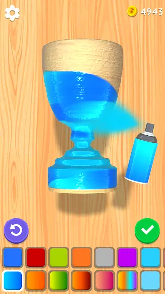 Скачать Wood Turning 3D - Carving Game на Андроид — Много денег — скриншот 4