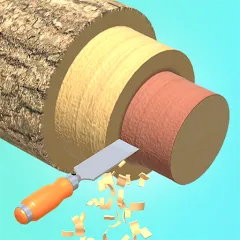 Скачать Wood Turning 3D - Carving Game на Андроид — Много денег