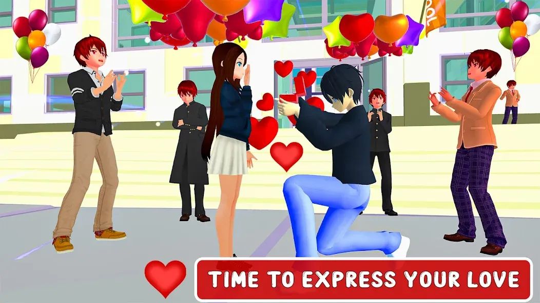 Взломанная Anime High School Love Story на Андроид — Все выборы бесплатны — скриншот 5