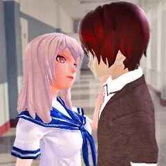 Взломанная Anime High School Love Story на Андроид — Все выборы бесплатны