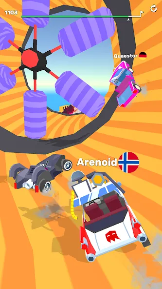 Скачать Ramp Racing 3D — Extreme Race (Мод: Много денег) на Андроид — скриншот 3