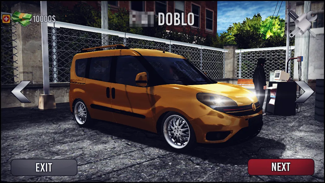 Doblo Drift Simulator MOD APK на Android — Много денег — скриншот 1