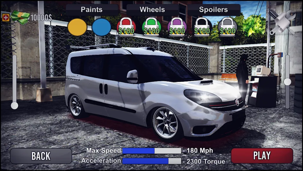 Doblo Drift Simulator MOD APK на Android — Много денег — скриншот 2