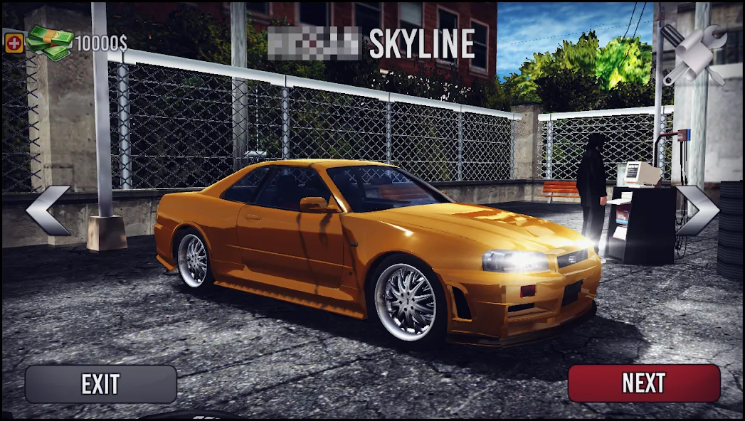 Взломанная Skyline Drift Simulator на Андроид — Много денег — скриншот 1