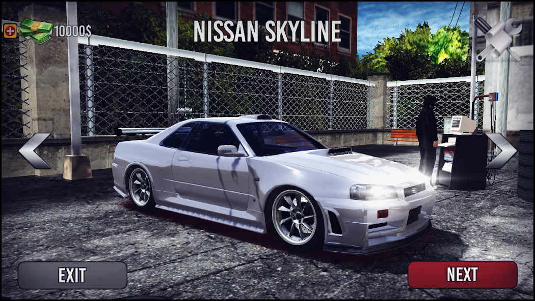 Взломанная Skyline Drift Simulator на Андроид — Много денег — скриншот 2
