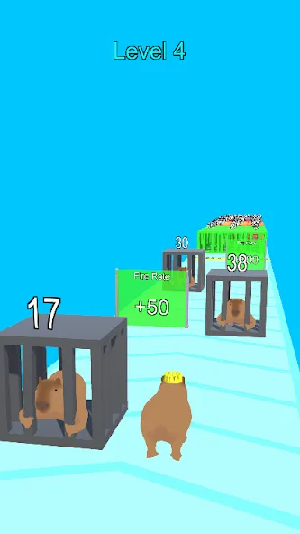 Скачать взломанную Capybara Run — Много денег — скриншот 1