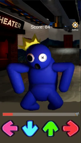 FNF Rainbov Blue Mod Test Mod APK Все персонажи разблокированы — Скачать на Андроид — скриншот 3