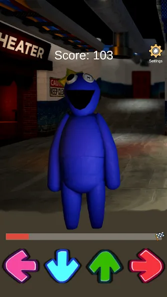 FNF Rainbov Blue Mod Test Mod APK Все персонажи разблокированы — Скачать на Андроид — скриншот 4
