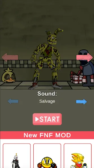 FNF Springtrap Mod Test — Мод: Все персонажи разблокированы — скриншот 1 FNF Springtrap Mod Test — Мод: Все персонажи разблокированы — скриншот 1