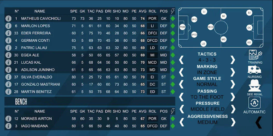 Скачать Mobile Football Manager на Android — Много денег и бесплатные покупки — скриншот 2 Скачать Mobile Football Manager на Android — Много денег и бесплатные покупки — скриншот 2