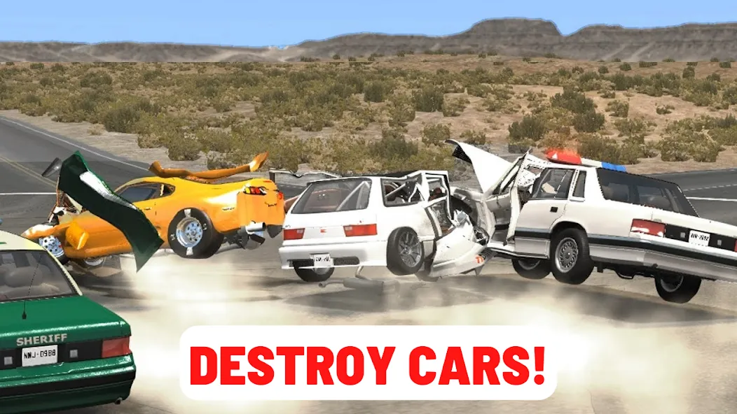 Скачать Car Crashing Simulator — Модификация Много денег и всё открыто — скриншот 1
