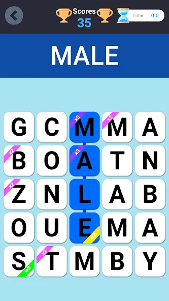 Wordell - Word Guess Fillword MOD APK — Много денег и подсказок — скриншот 3