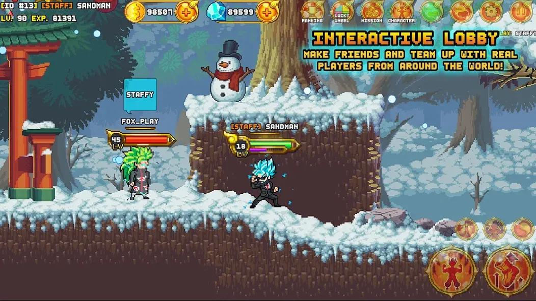 XENO BALL: LEGENDS WARRIORS MOD APK — Много денег — скриншот 1