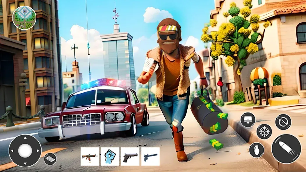 Скачать Gangster Car Theft Games — Модификация Много денег — скриншот 3