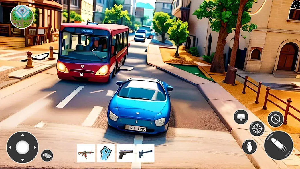 Скачать Gangster Car Theft Games — Модификация Много денег — скриншот 5