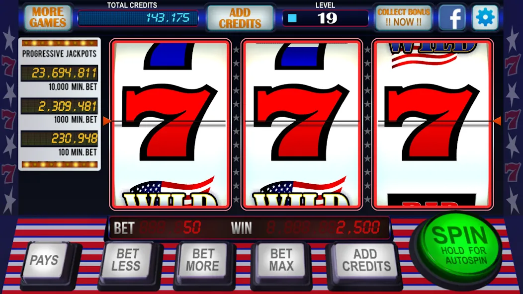 Скачать взломанную 777 Slots Casino Classic Slots — Много денег — скриншот 4