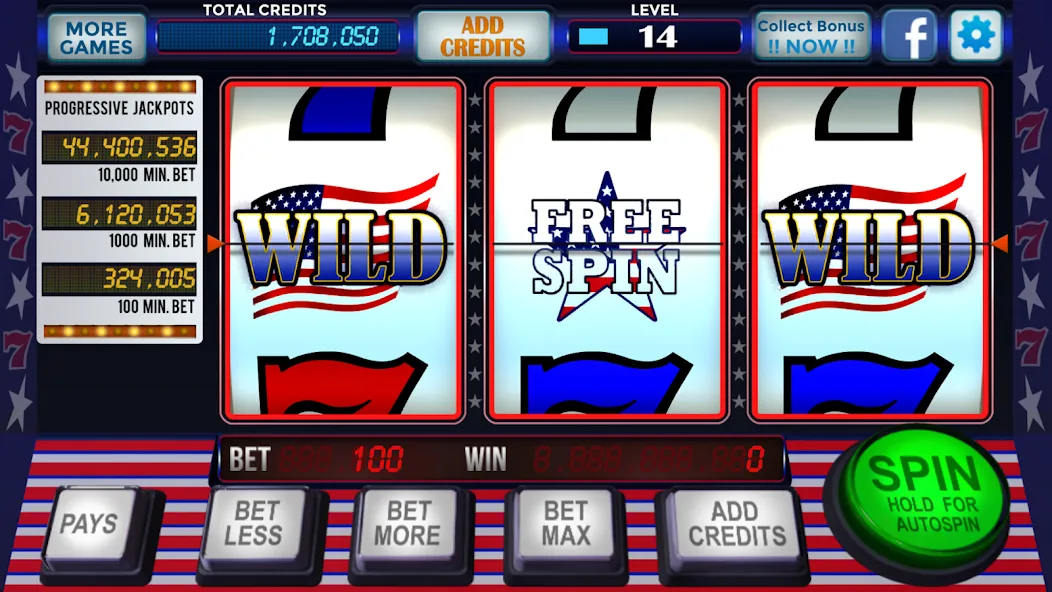 Скачать взломанную 777 Slots Casino Classic Slots — Много денег — скриншот 5