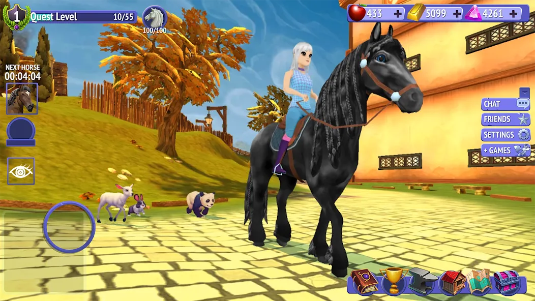 Скачать Horse Riding Tales - Wild Pony на Android — Много денег и бесконечная выносливость — скриншот 2