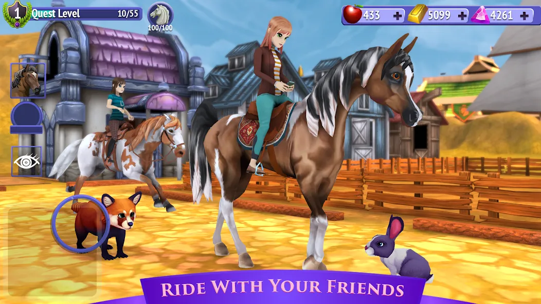 Скачать Horse Riding Tales - Wild Pony на Android — Много денег и бесконечная выносливость — скриншот 5