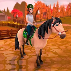Скачать Horse Riding Tales - Wild Pony на Android — Много денег и бесконечная выносливость